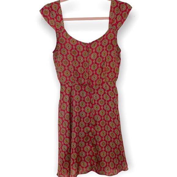 Costa Blanca Collection Red Printed Flowy Dress - Picture 5 of 7